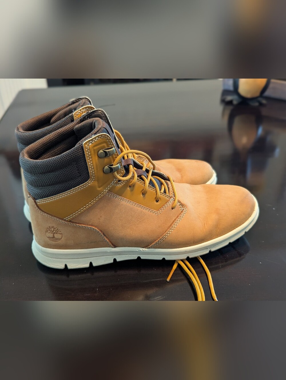 Timberland Hoverlite Brown Tan Leather Boots Men’s Size 9